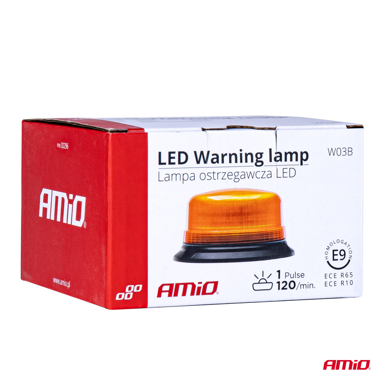 LED-varoitusvalo R65 R10 12V 24V W03b AMIO-02296