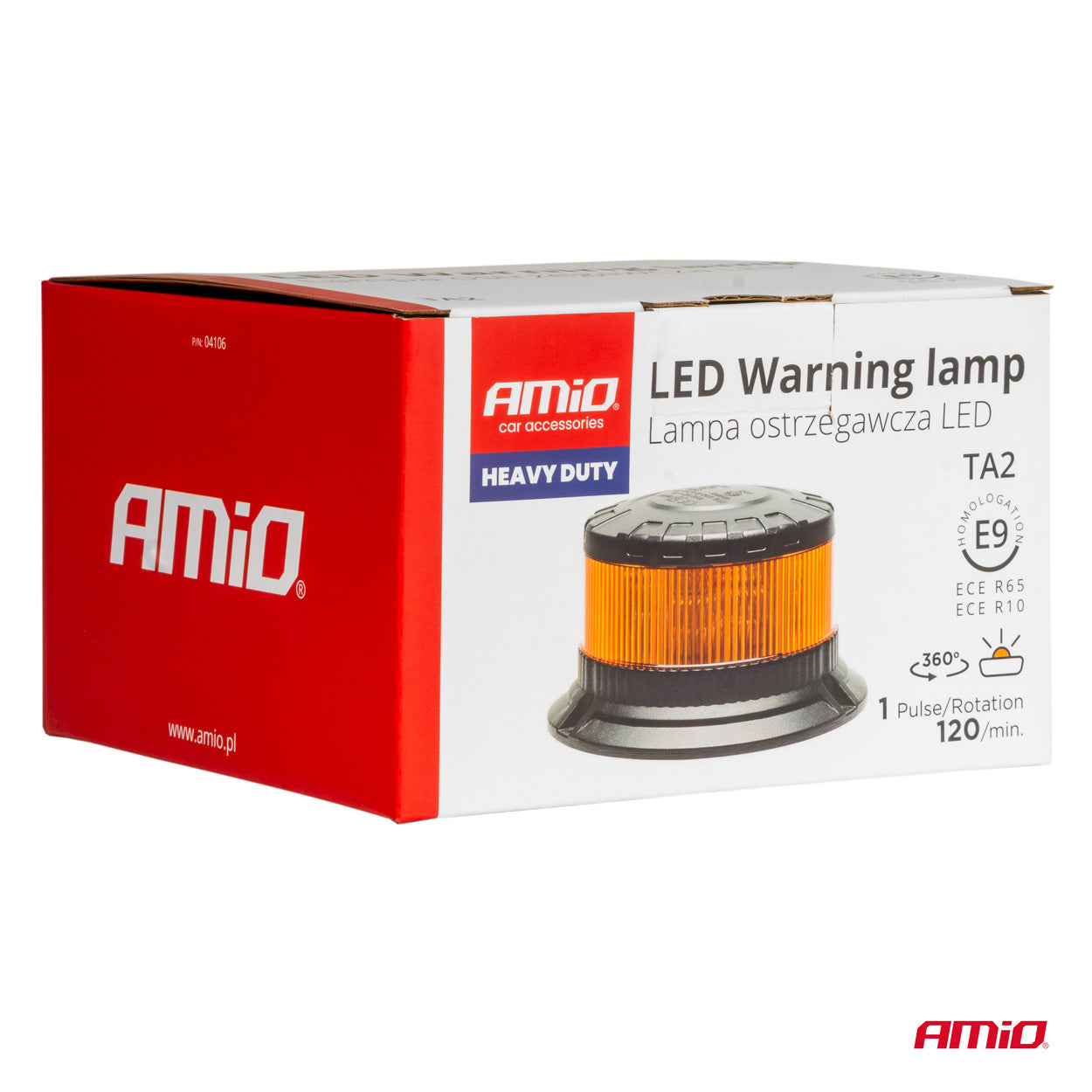LED-Hahn-Warnleuchte W28B 12V 24V AMIO-04106