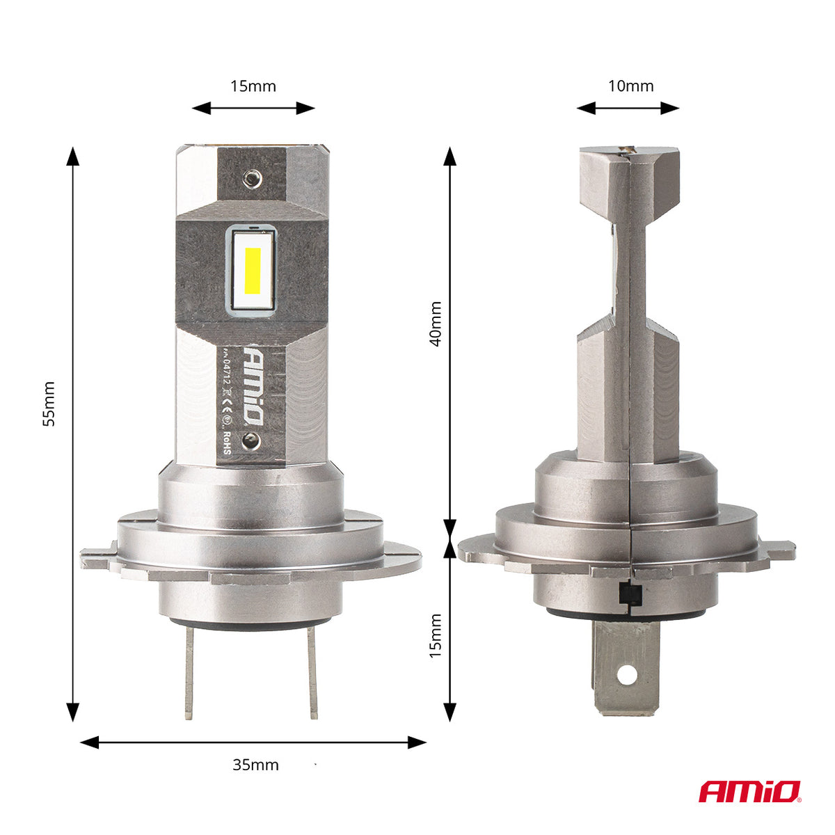 LED-ajovalot H25-sarja CANBUS H7 H18 12V 30W