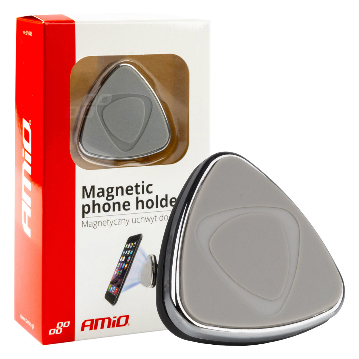Magneettinen auton puhelinpidike jäähdyttimen ilmajastalle AMiO HOLD-01