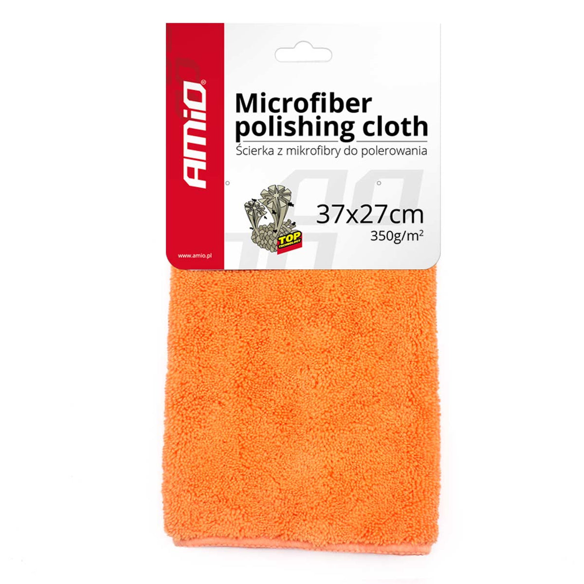 Mikrokuituinen kiillotusliina 37x27cm 350g/m2