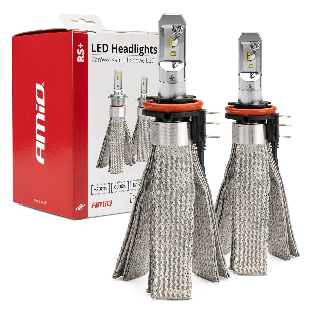 LED-ajovalot LED H15 50W RS+ SLIM -sarja AMIO-01080