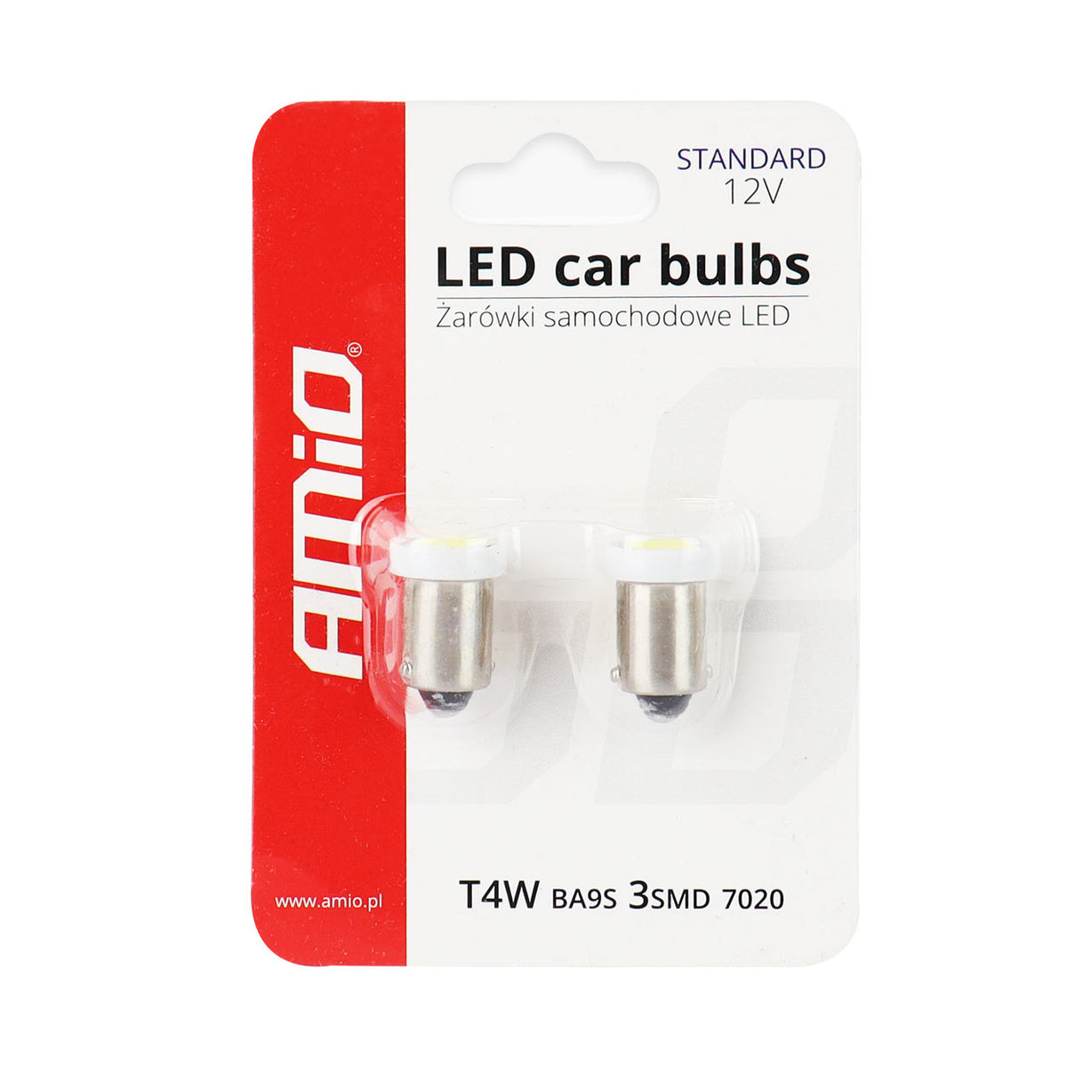 LED-polttimo T4W BA9s 3xSMD 7020 12V