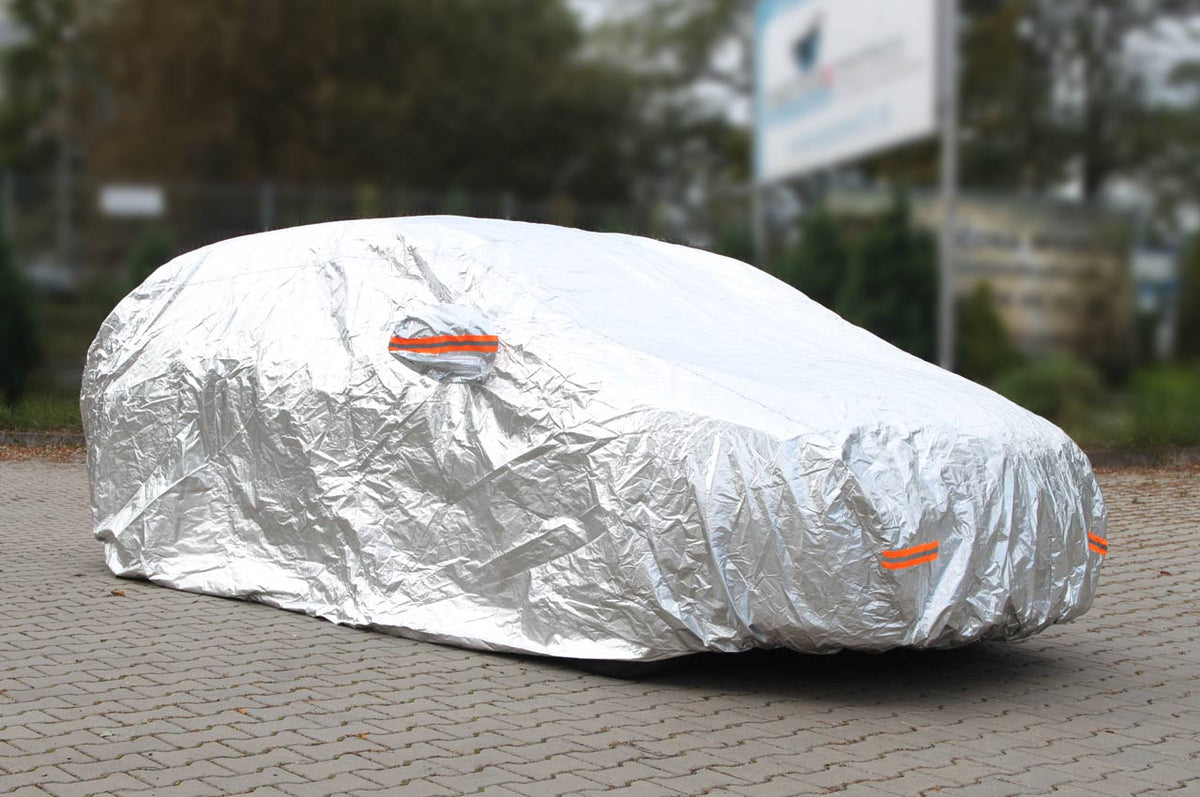 Autotallin peite - Koko XL hopea