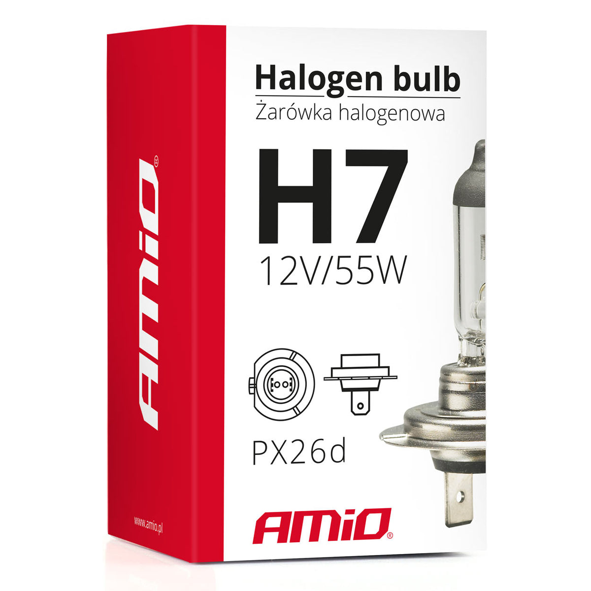 Halogeenipolttimo H7 12 V 55 W UV-suodatin (E8)