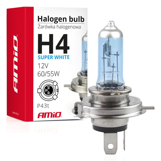 Halogeenipolttimo H4 12 V 60/55 W UV-suodatin (E8) Super White
