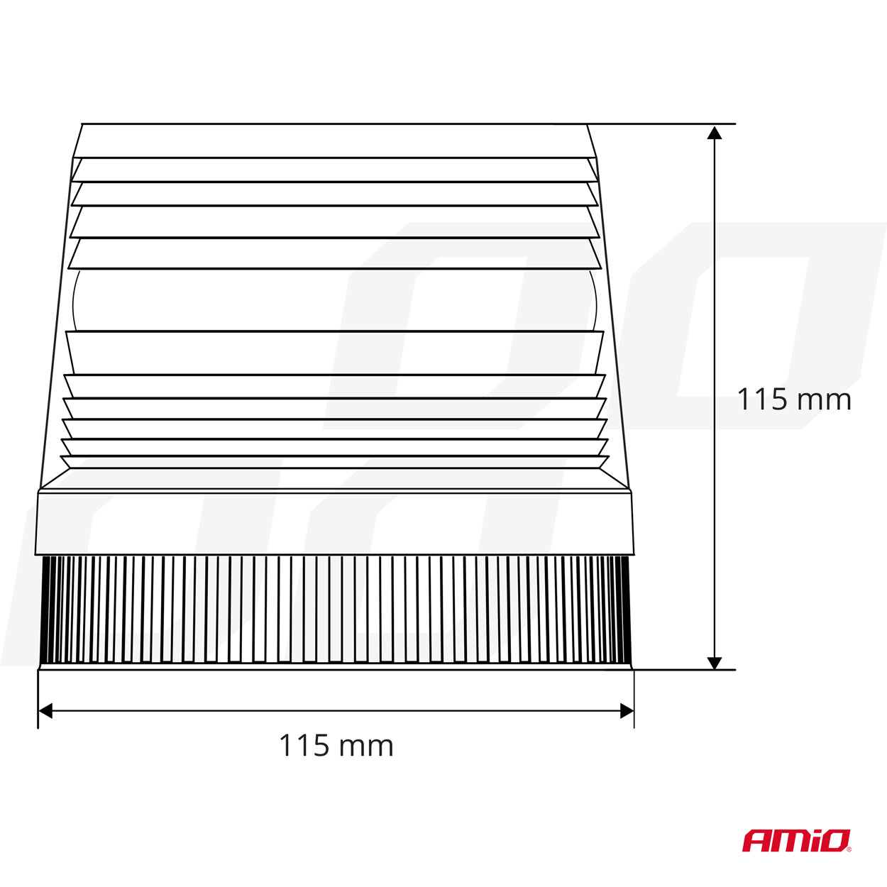 LED-strobovaroitusvalo 12V AMIO-01276