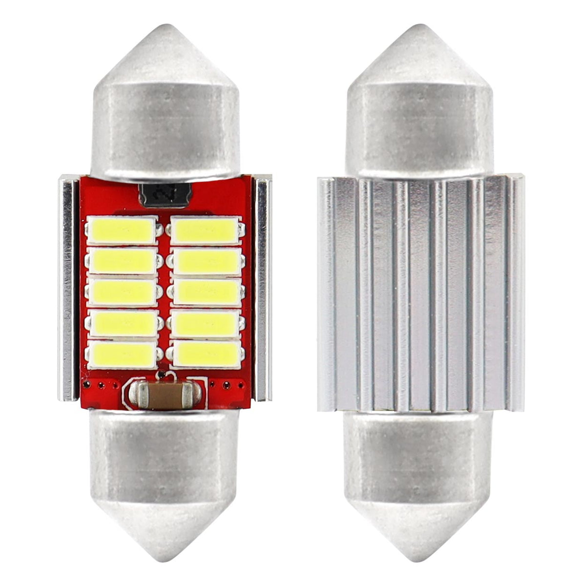 LED-polttimo CANBUS 4014 10SMD Festoon C5W/C10W/C3W 31mm valkoinen 12V/24V
