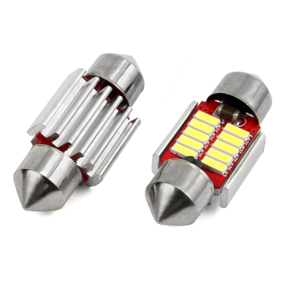 LED-polttimo CANBUS 4014 10SMD Festoon C5W/C10W/C3W 31mm valkoinen 12V/24V