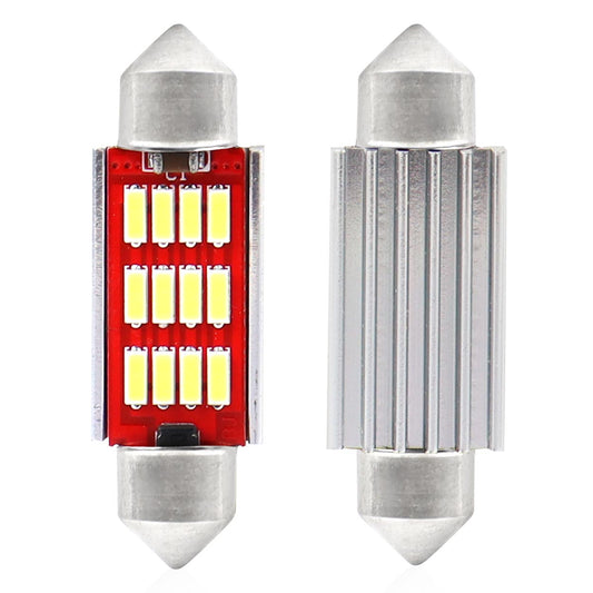 LED-polttimo CANBUS 4014 12SMD Festoon C5W/C10W/C3W 36mm valkoinen 12V/24V