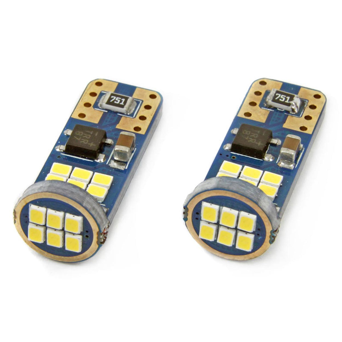 LED-polttimo CANBUS 18SMD UltraBright 2016 T10e (W5W) valkoinen 12V/24V
