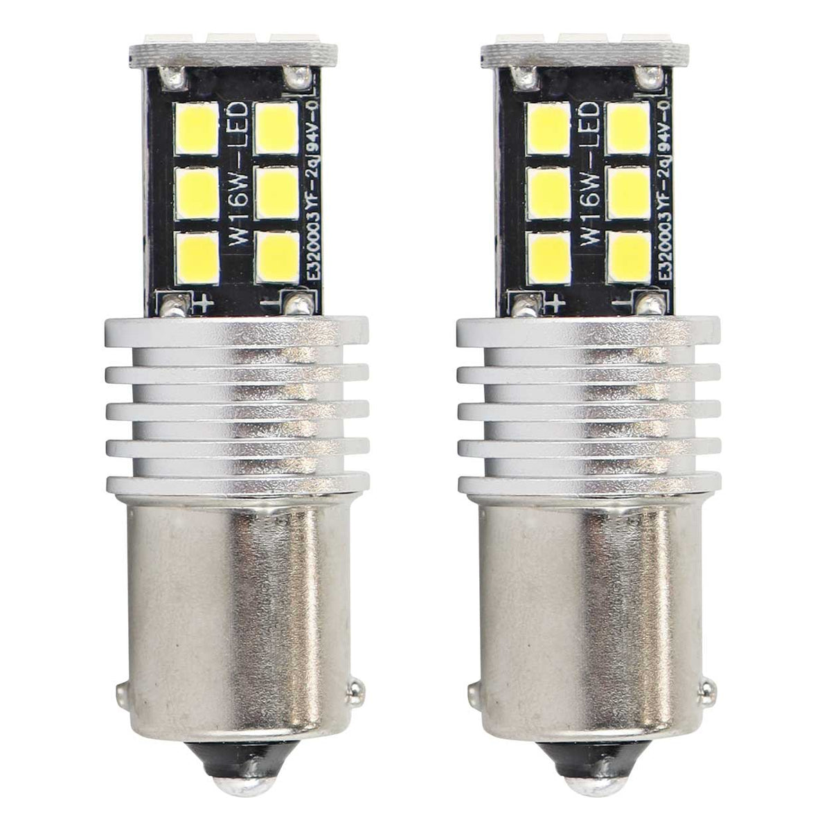 LED-polttimo CANBUS 2835 15SMD 1156 BA15S P21W R10W R5W valkoinen 12V/24V