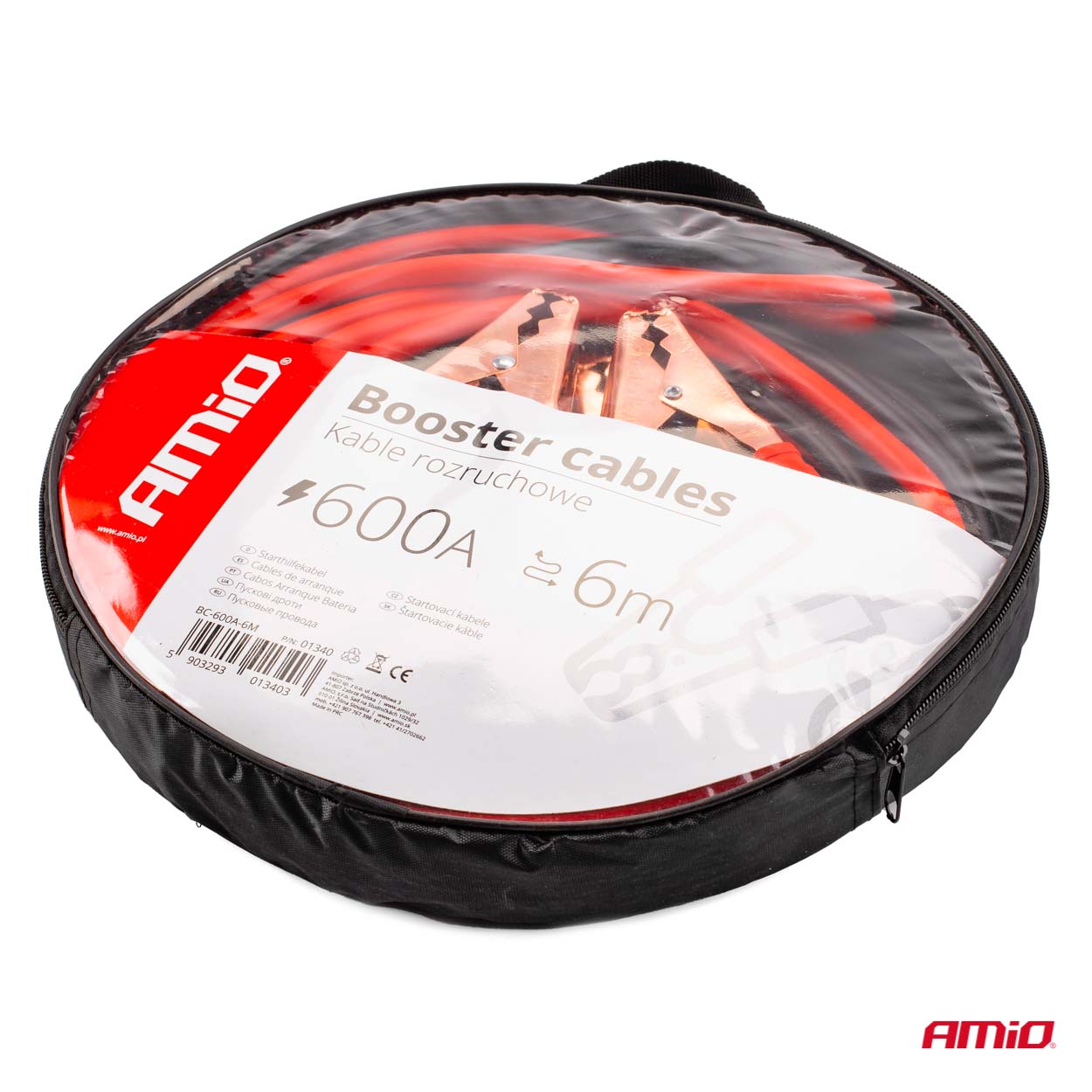 Käynnistyskaapelit 600A - 6m AMIO-01340