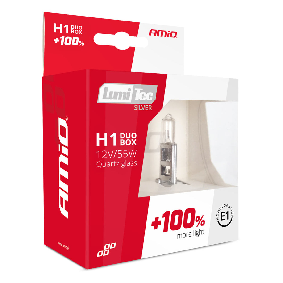 Halogeenipolttimo H1 12V 55W Lumitec Silver +100% tuplapakkaus