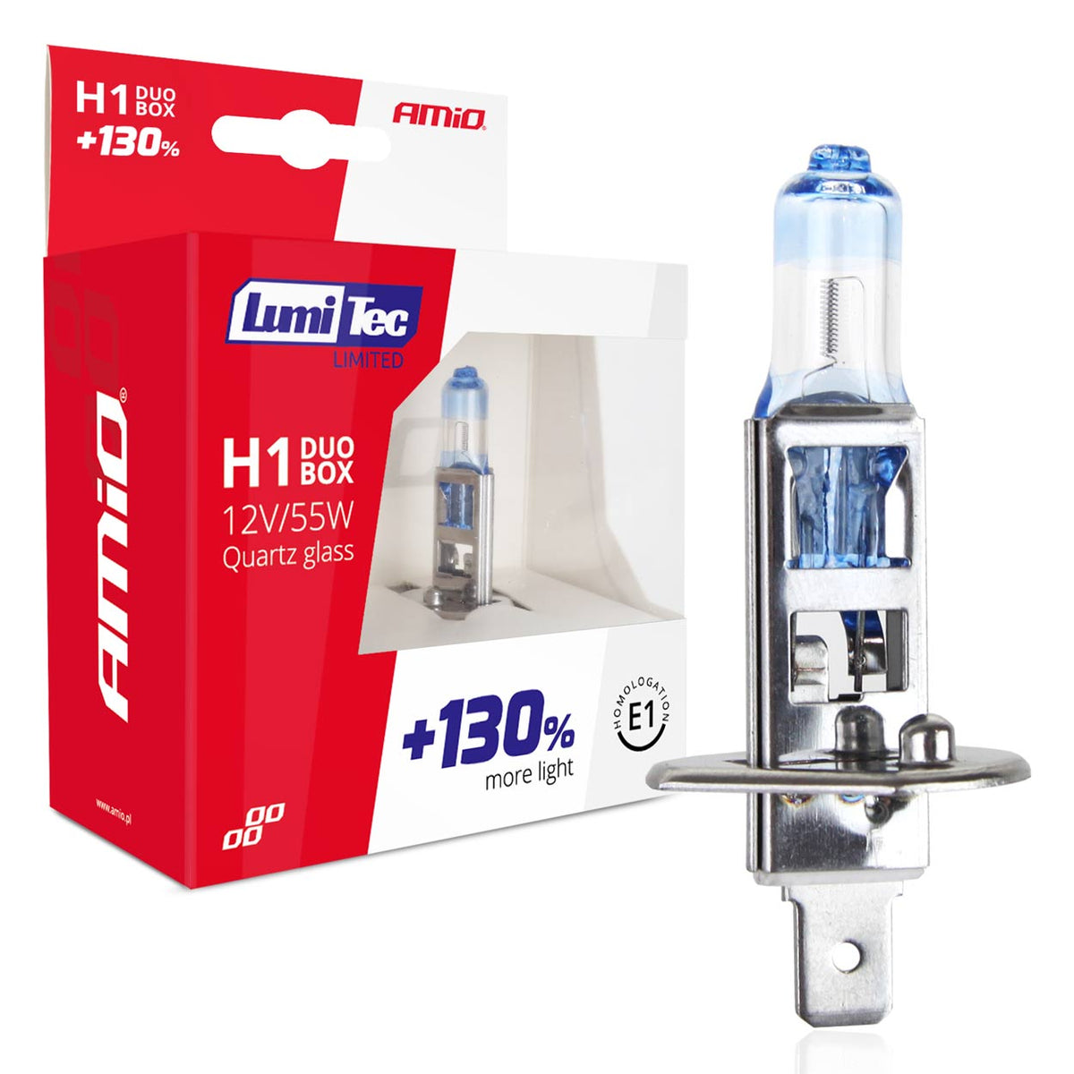 Halogeenipolttimo H1 12 V 55 W Lumitec Limited +130% Duo