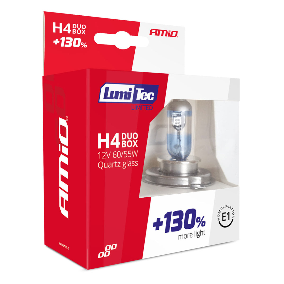 Halogeenipolttimo H4 12 V 60/55 W Lumitec Limited +130% Duo