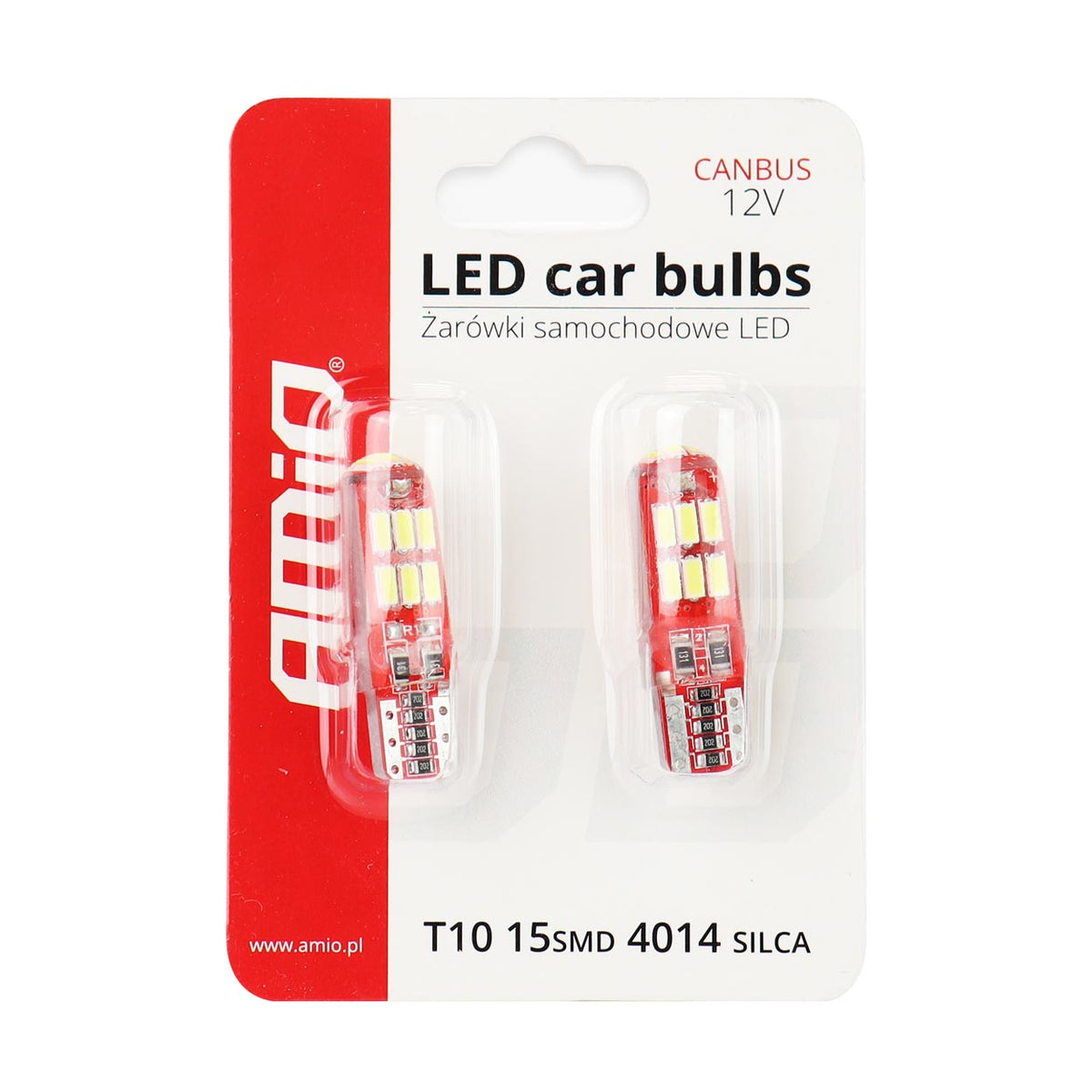 LED-polttimo CANBUS 15SMD 4014 T10 (W5W) valkoinen 12V