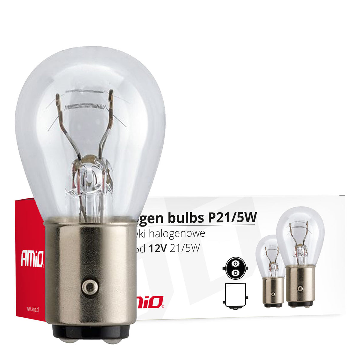 Halogeenipolttimo P21/5W Bay15d 12 V 21 W/5 W, 10 kpl