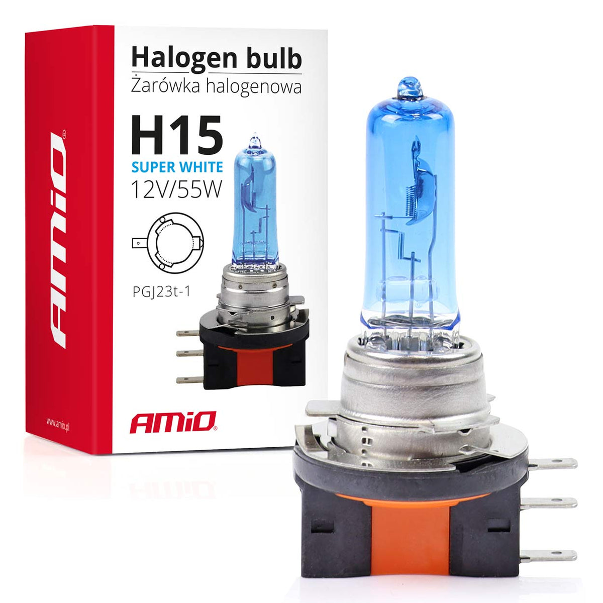 Halogeenipolttimo H15 12 V 55 W Super White