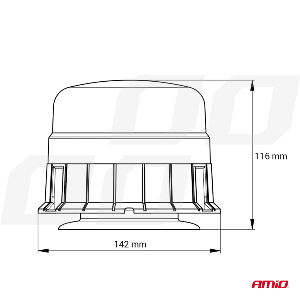 Varoitusvalo WAR11M AMIO-01500