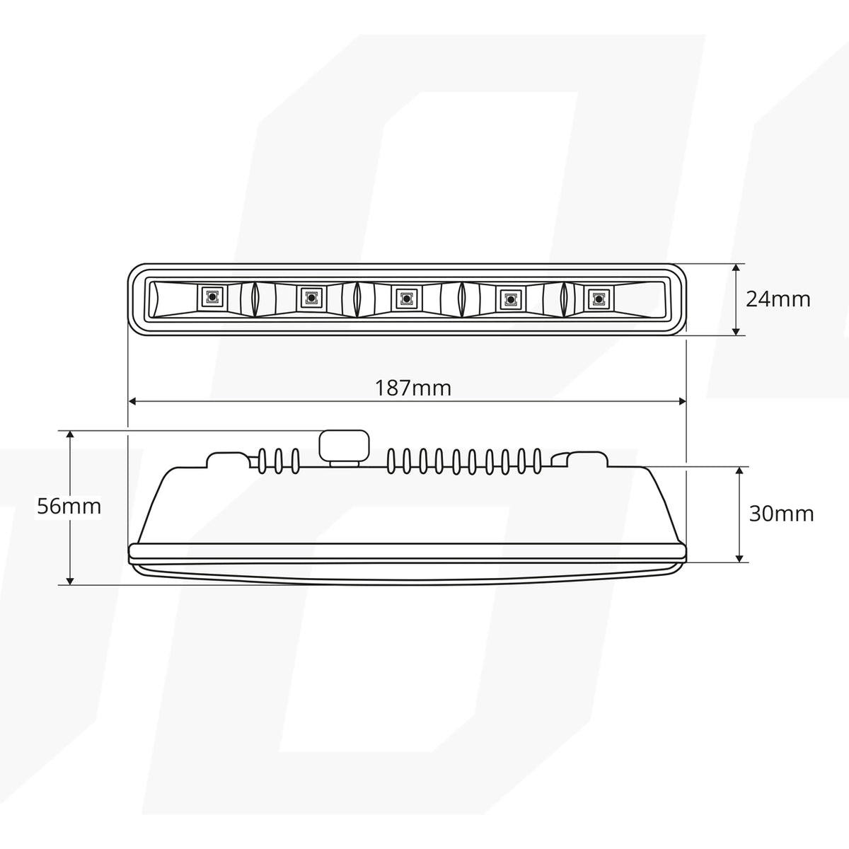 Päiväajovalo DRL 501 HP