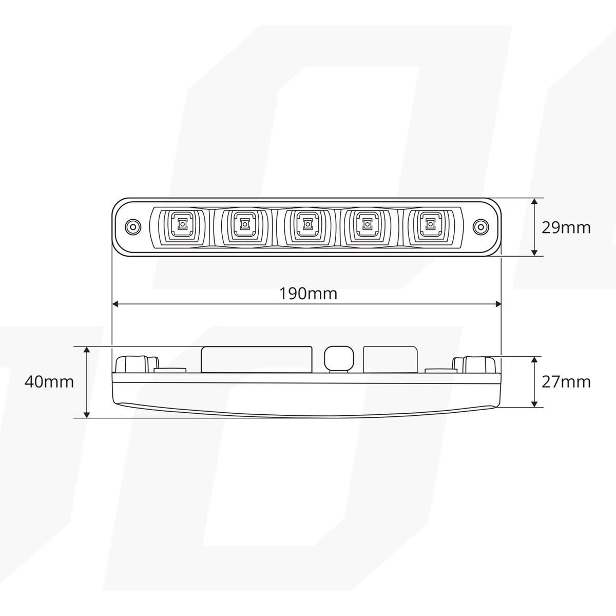 Päiväajovalot DRL 507 HP