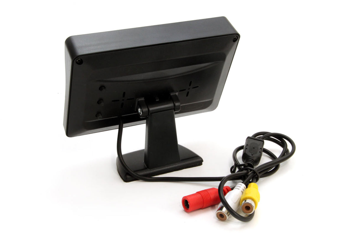 Pysäköintiavustin TFT01 4,3" HD-308-LED kameralla ja 4 anturilla valkoinen