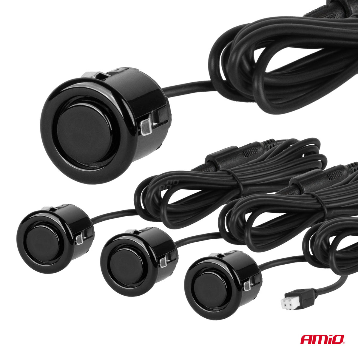 Pysäköintitutka 4 LED musta kulta 18mm
