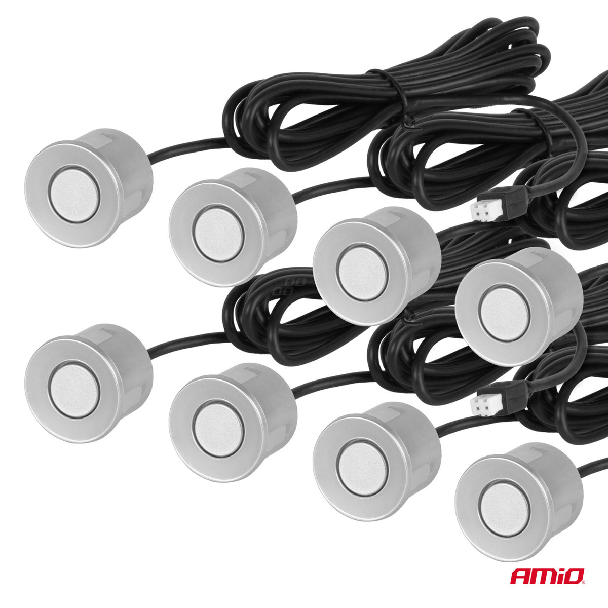 Pysäköintitutka 8 LED hopea