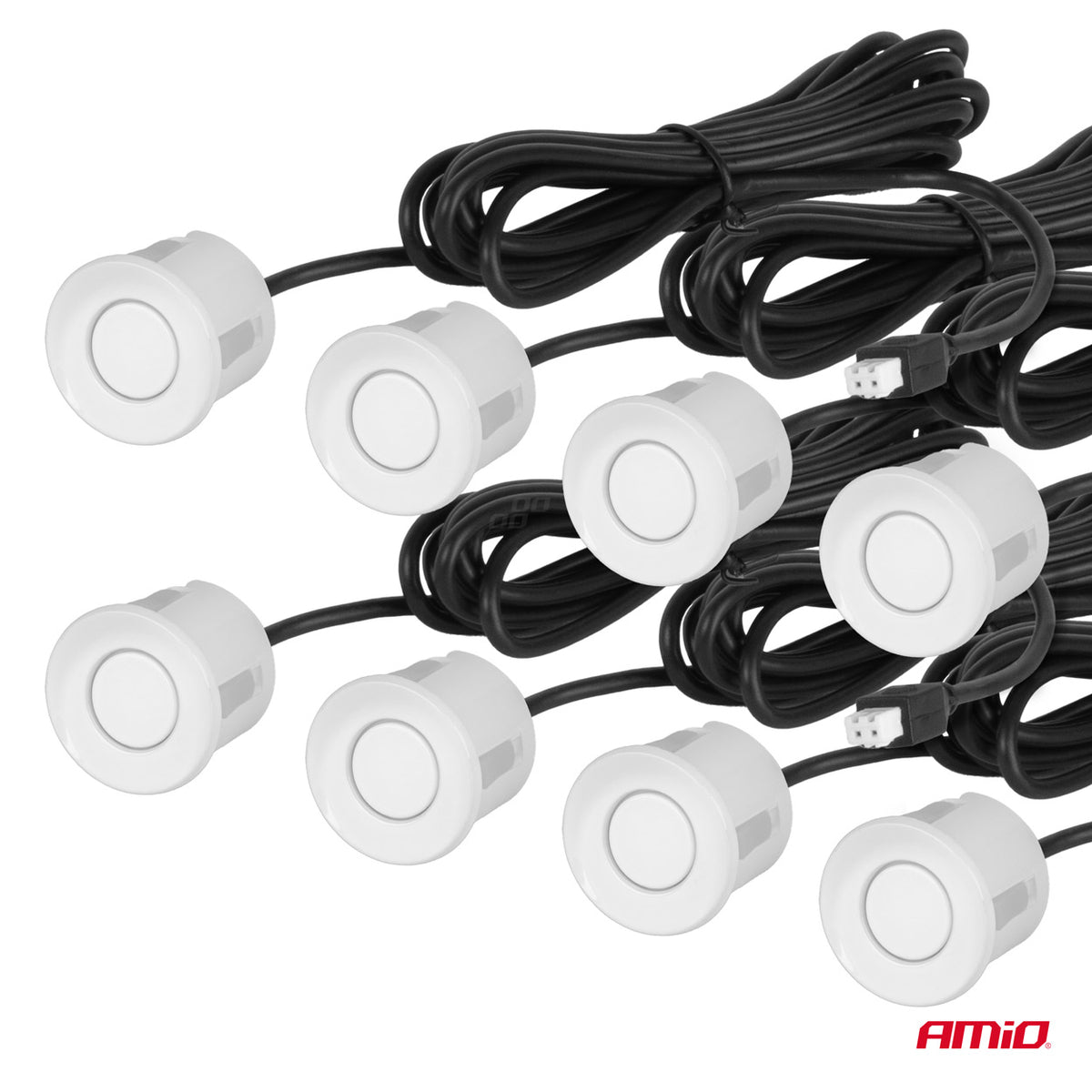 Pysäköintitutka 8 LED valkoinen