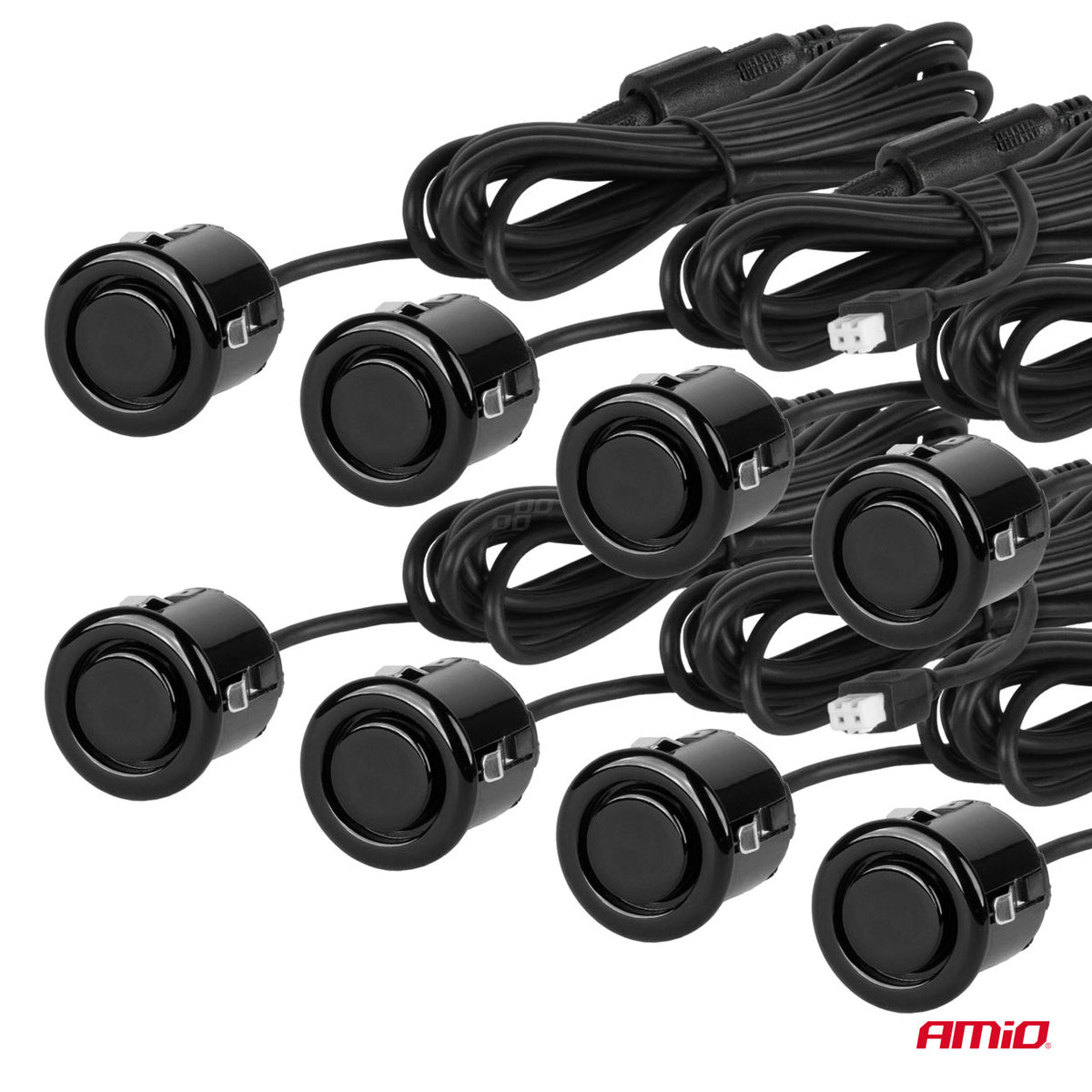 Pysäköintitutka 8 anturia musta "Gold" 18mm