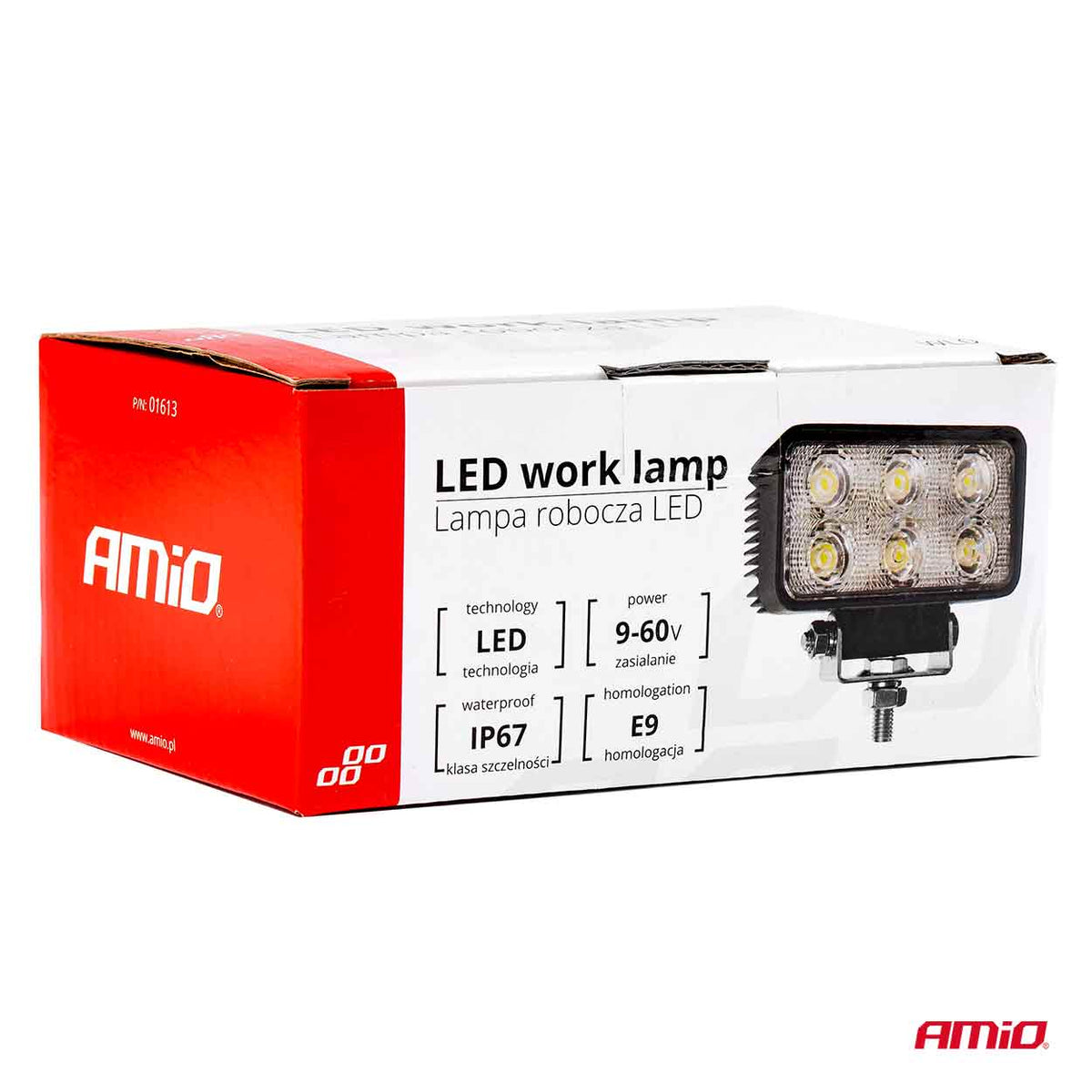 Työvalo AWL02 6 LED Flat 9-60 V