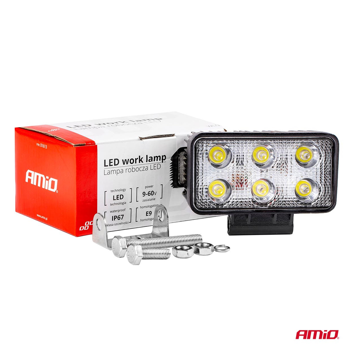 Työvalo AWL02 6 LED Flat 9-60 V