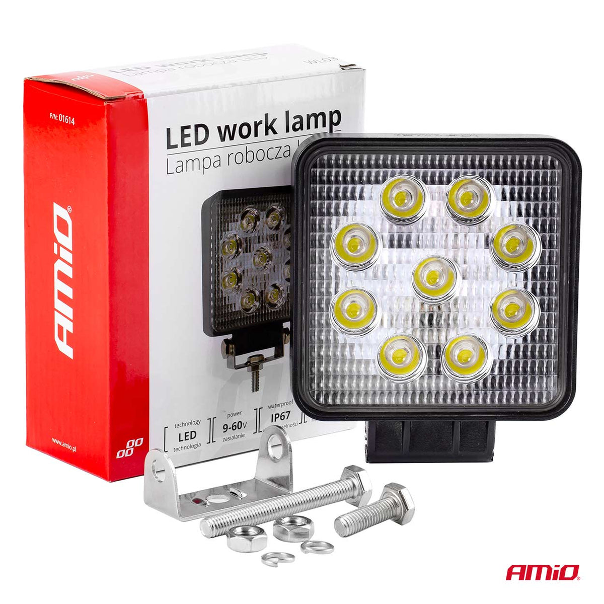 Työvalo AWL03 9 LED Flood 9-60 V