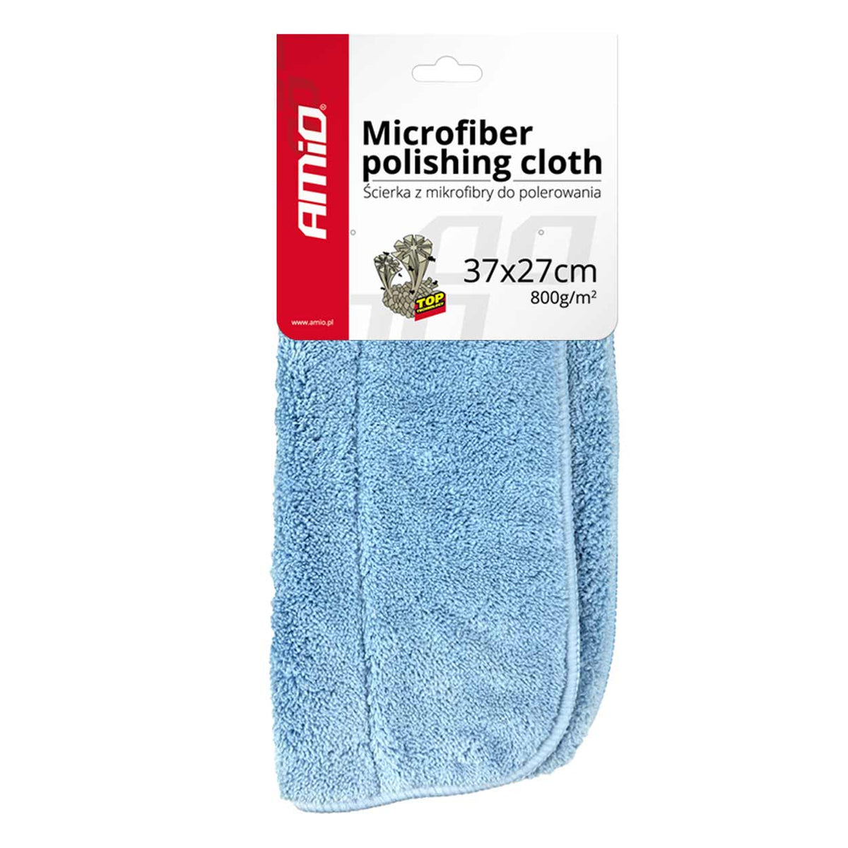 Mikrokuituinen kiillotusliina, pyyhe 37x27cm 800g/m2