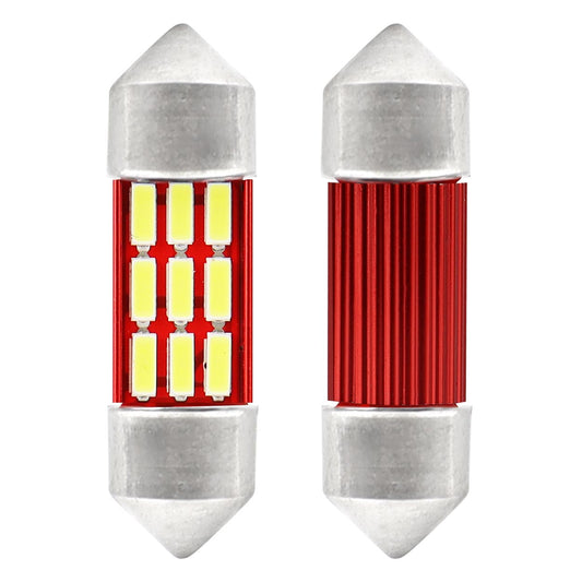 LED-polttimo CANBUS 4014 12SMD Festoon C5W/C10W/C3W 31mm valkoinen 12V/24V