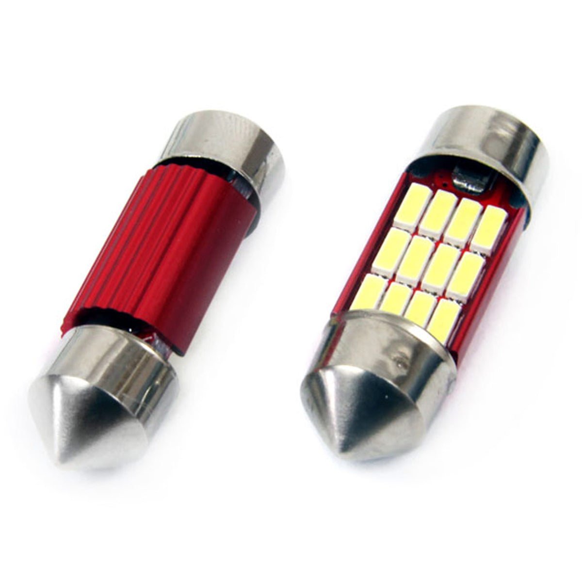 LED-polttimo CANBUS 4014 12SMD Festoon C5W/C10W/C3W 31mm valkoinen 12V/24V