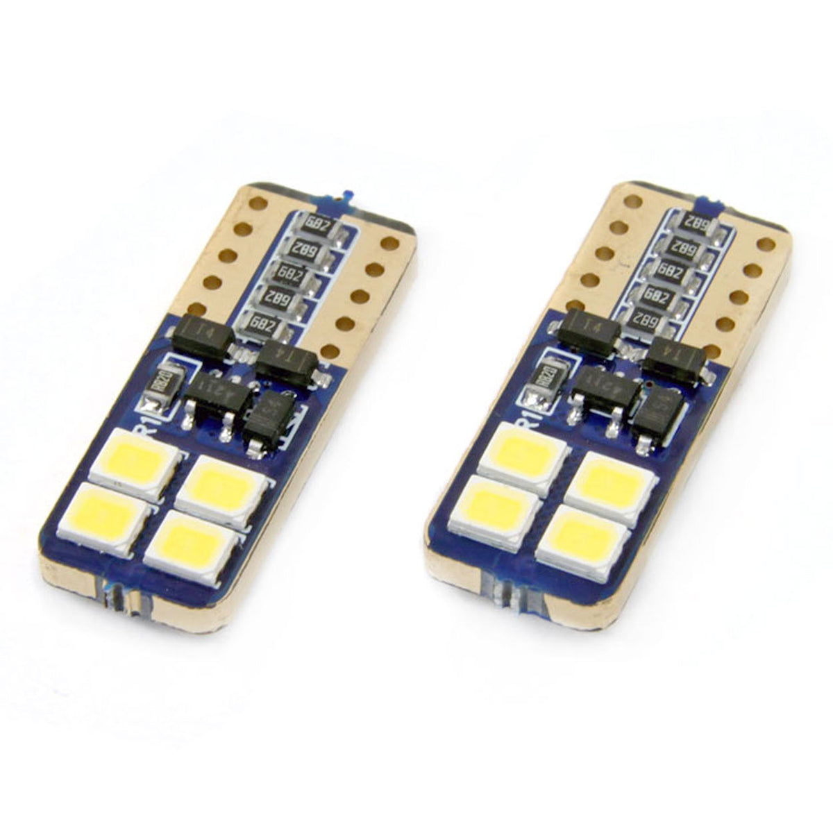 LED-polttimo CANBUS 8SMD 2835 T10 (W5W) valkoinen 12V/24V