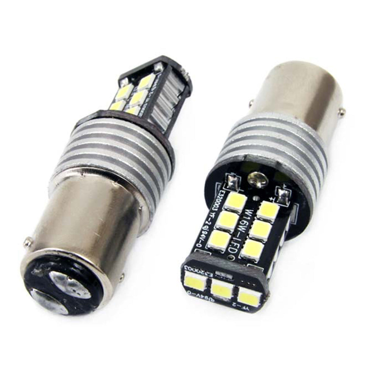 LED-polttimo CANBUS 2835 15SMD 1157 BAY15D P21/5W valkoinen 12V/24V