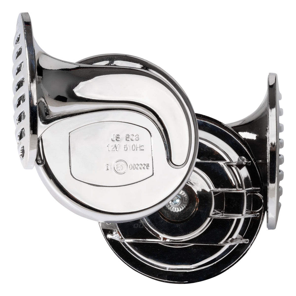 Äänitorvi kromattu 12 V 2 kpl CHR-01