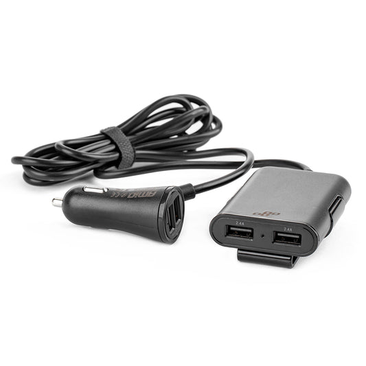 Etu-takapenkkisovitin 4 USB-jatkojohdolla