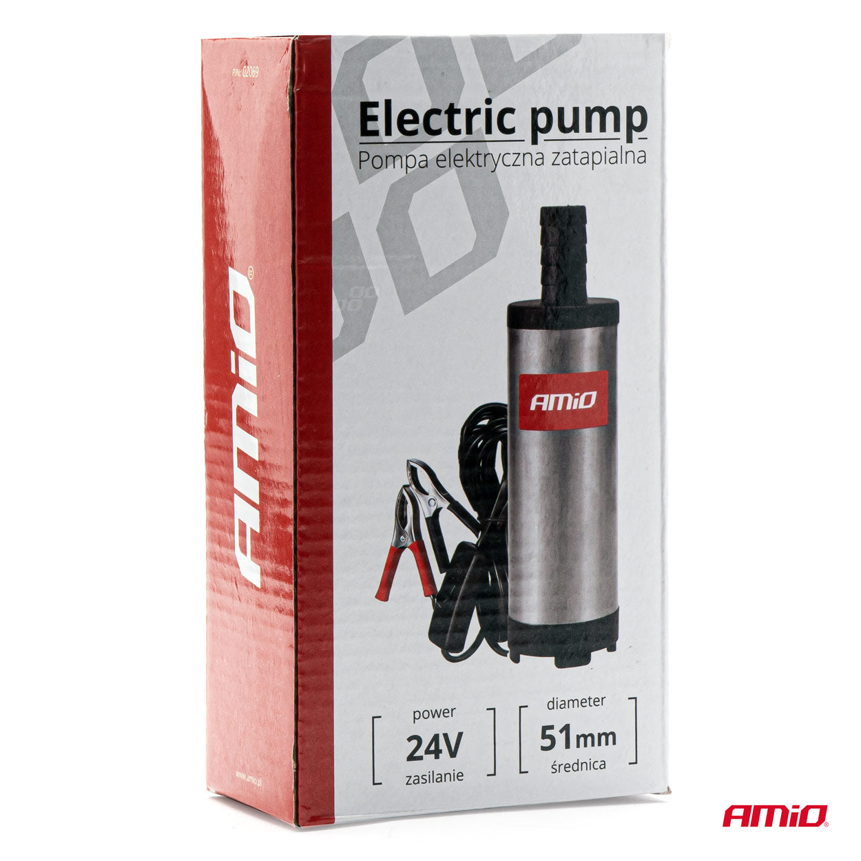 24 V:n uppopumppu dieselpolttoaineelle, Ø 51 mm