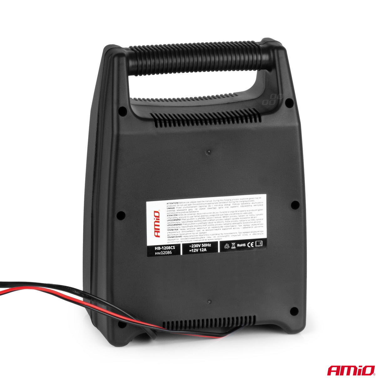 Akkulaturi, tasasuuntaaja 8A, 12V AMiO SBC-8A