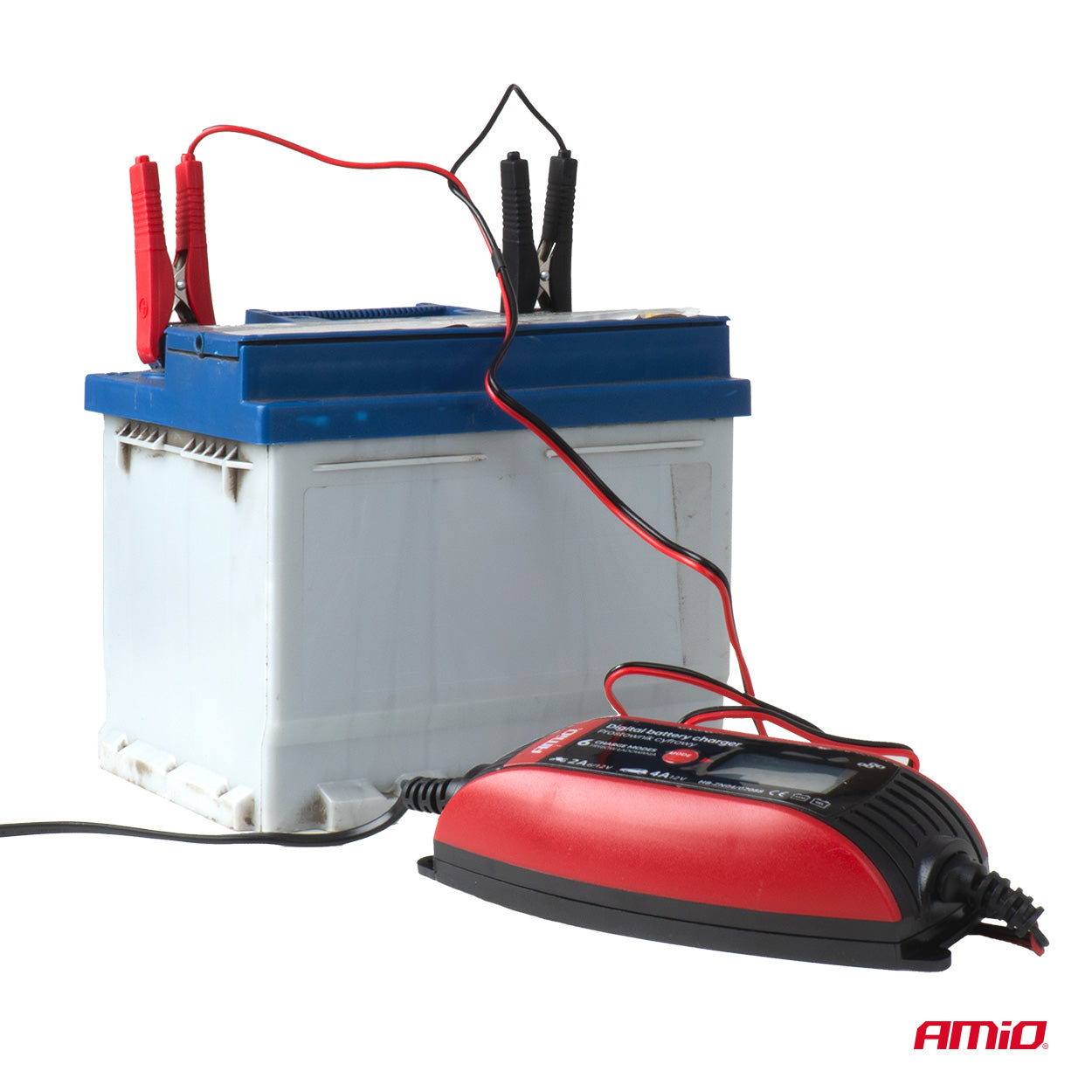 AMiO Digitaalinen akkulaturi 6V/12V - 2A/4A - DVL DBC-4A