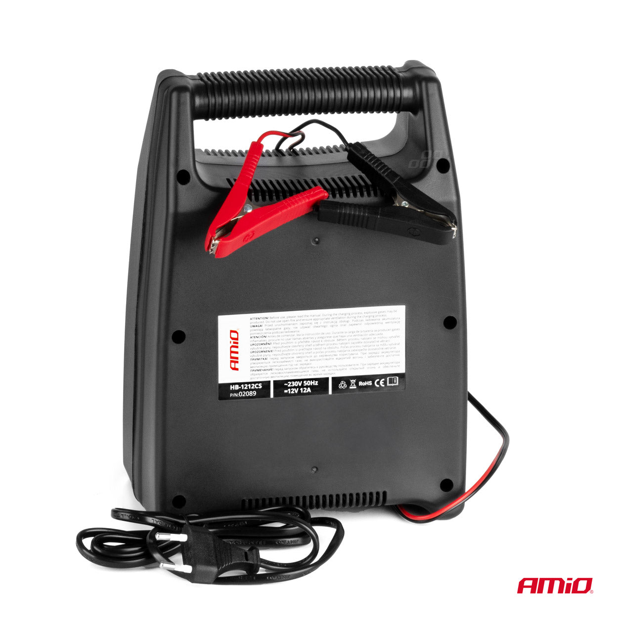 Akkulaturi, tasasuuntaaja 12A, 12V AMiO SBC-12A