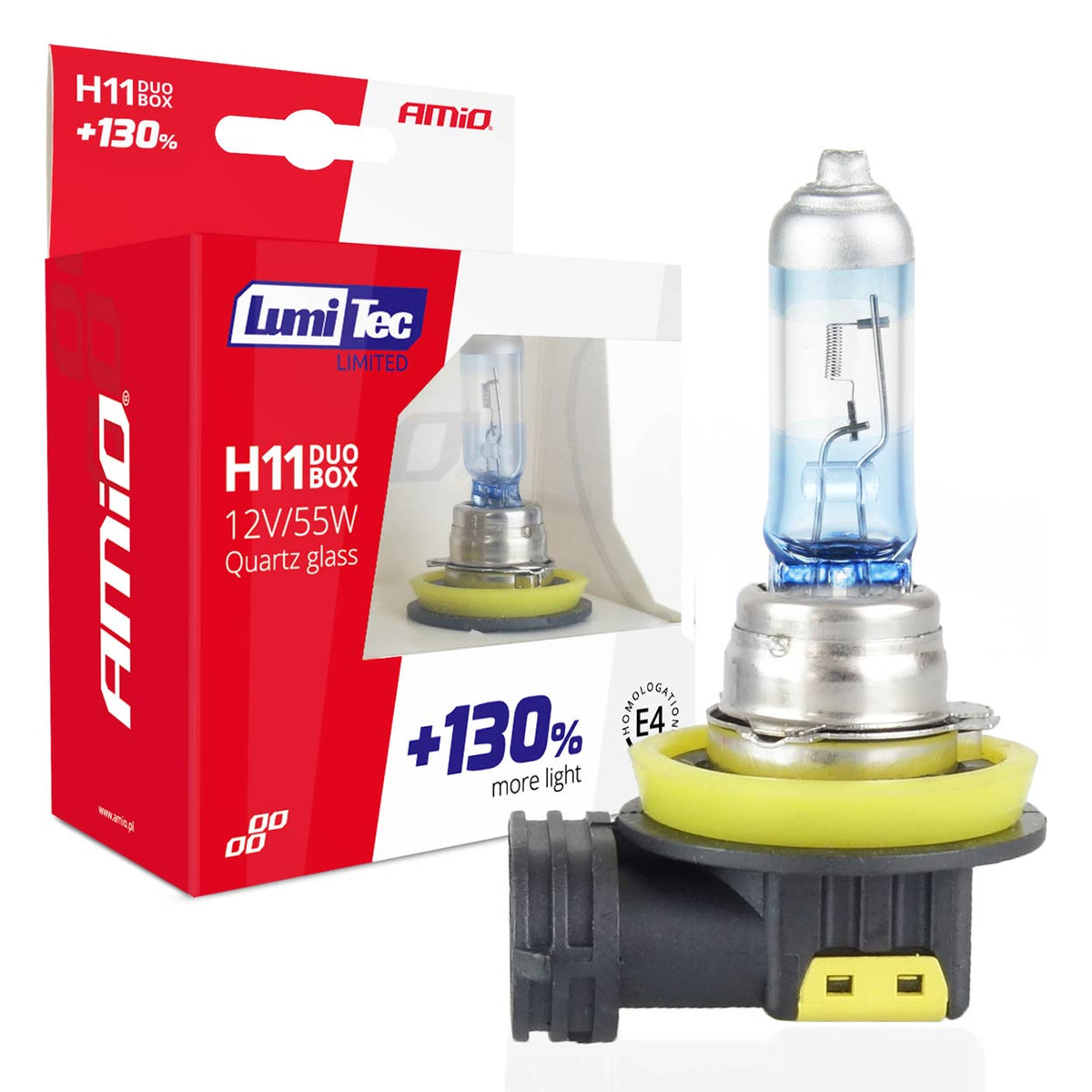 Halogeenipolttimo H11 12V 55W Lumitec Limited +130% Duo