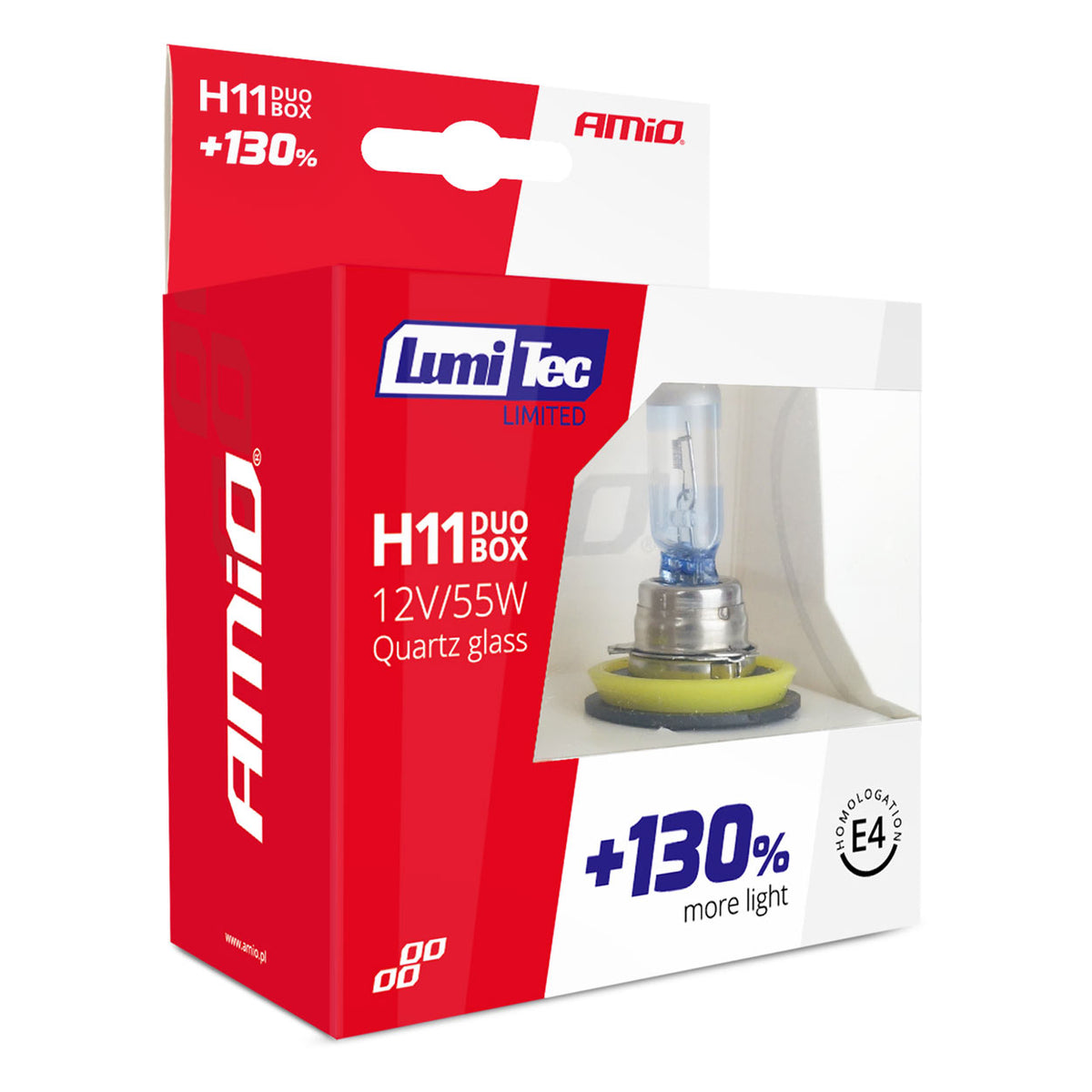 Halogeenipolttimo H11 12V 55W Lumitec Limited +130% Duo