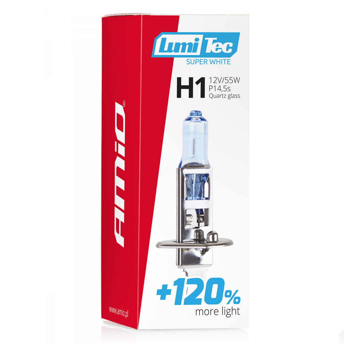 Halogeenipolttimo H1 12 V 55 W Lumitec Super White +120%