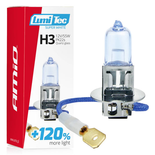 Halogeenipolttimo H3 12 V 55 W Lumitec Super White +120%