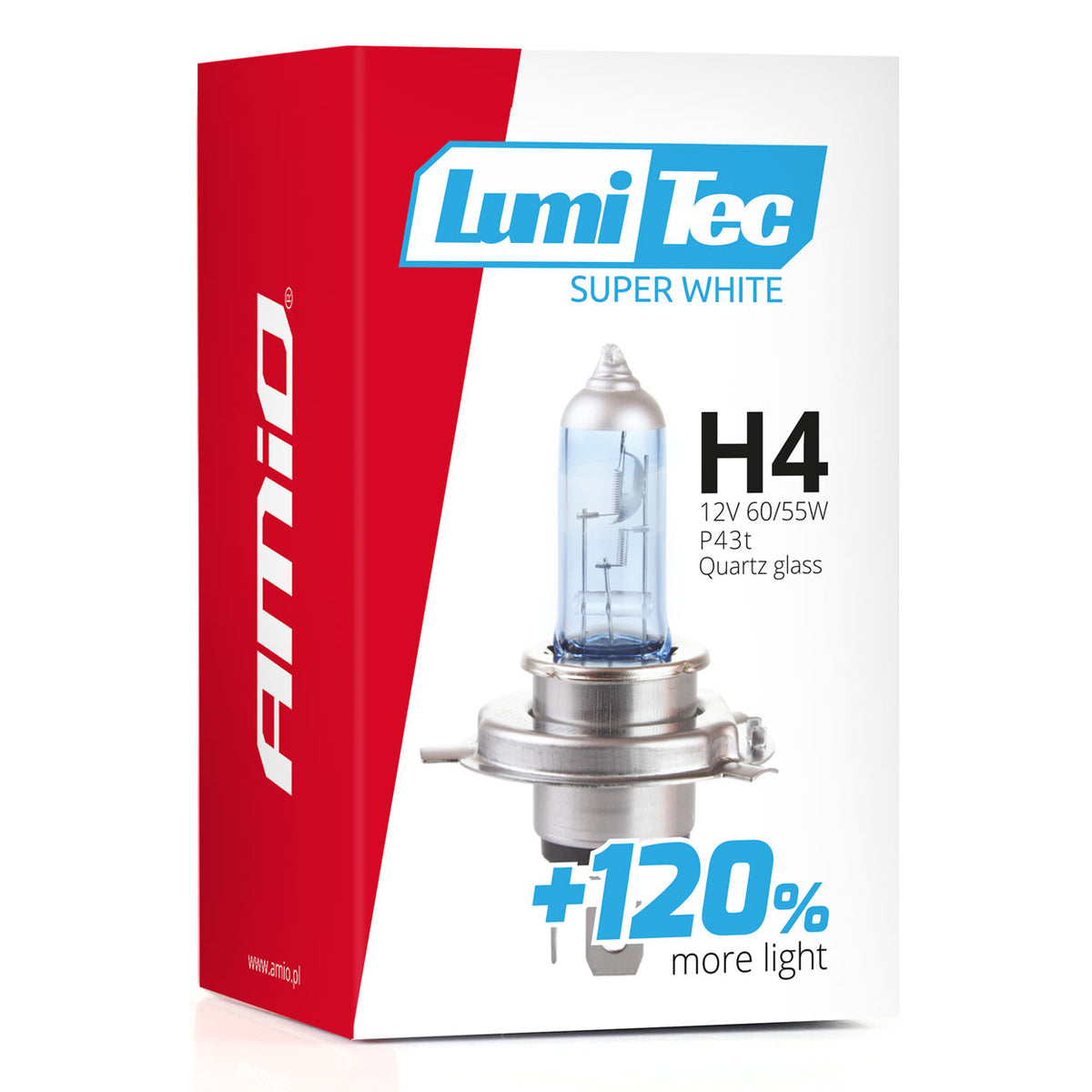 Halogeenipolttimo H4 12 V 60/55 W Lumitec Super White +120%